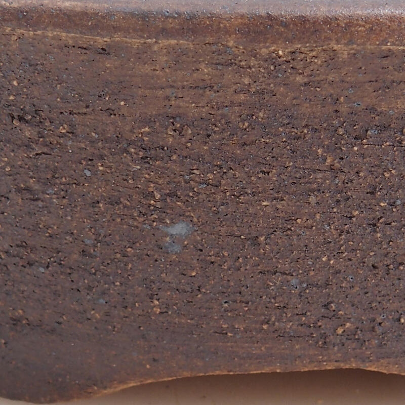 Ciotola per bonsai in ceramica 15 x 12 x 4 cm, marrone