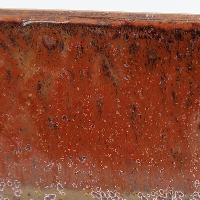 Ciotola per bonsai in ceramica 15 x 12 x 4 cm, marrone