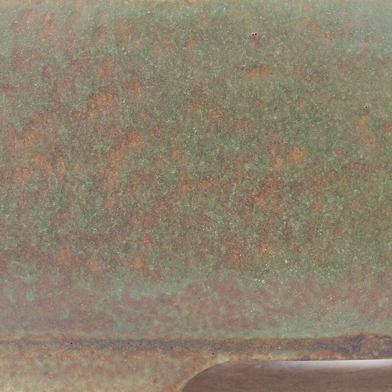 Ciotola per bonsai in ceramica 15 x 12 x 5,5 cm, verde