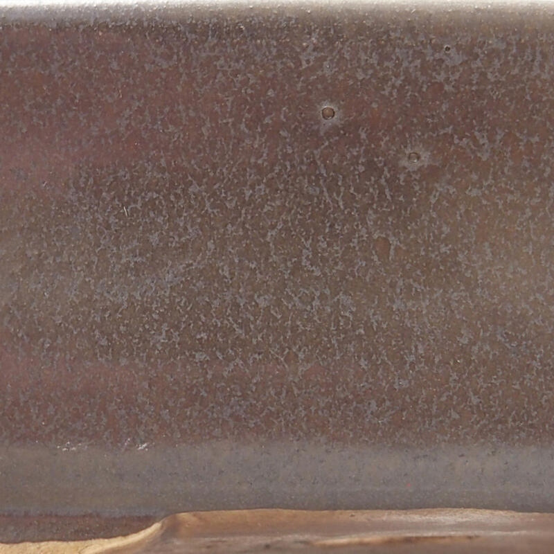 Ciotola per bonsai in ceramica 15 x 13 x 5 cm, marrone