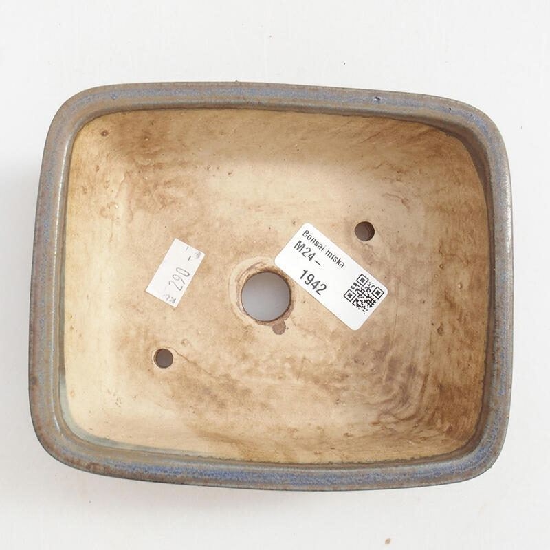 Ciotola bonsai in ceramica 15 x 13 x 5 cm, colore blu