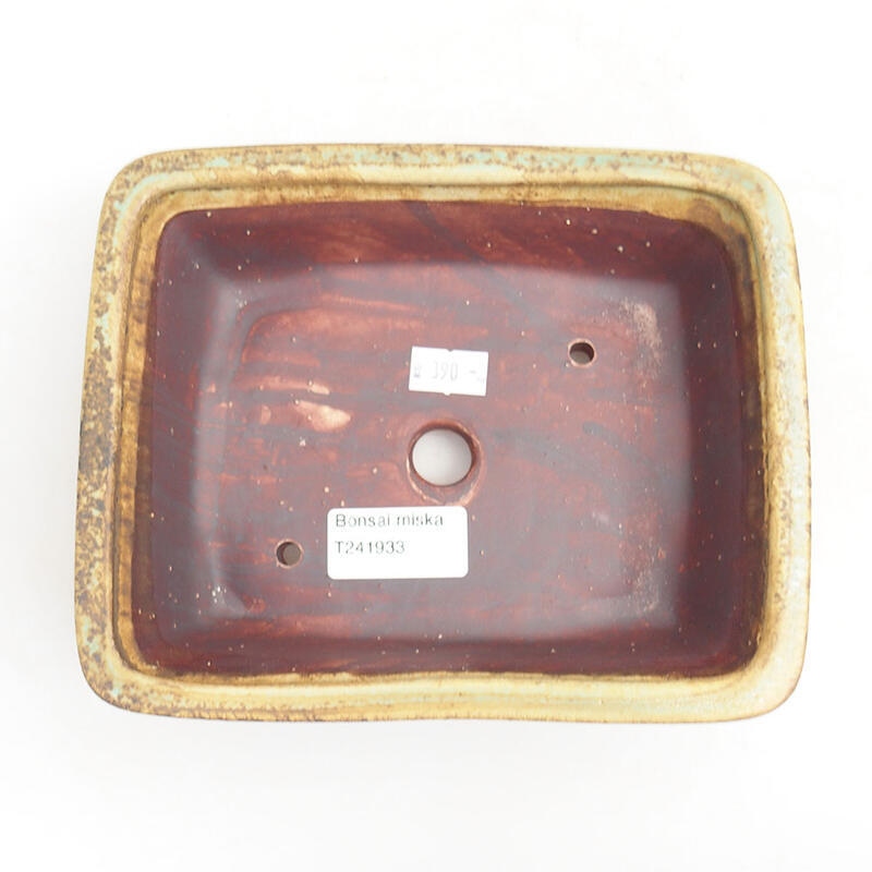 Ciotola bonsai in ceramica 17,5 x 14,5 x 5,5 cm, verde