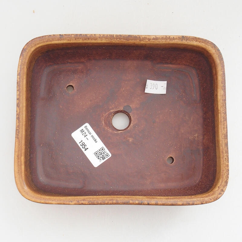 Ciotola bonsai in ceramica 17,5 x 14,5 x 5 cm, rosa