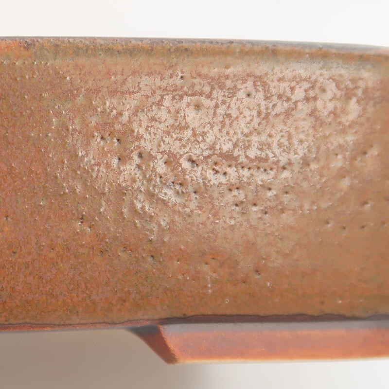 Ciotola per bonsai in ceramica 17,5 x 14 x 4,5 cm, marrone