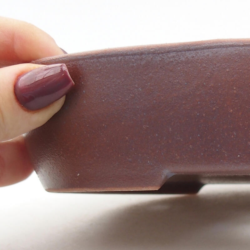 Ciotola bonsai in ceramica 17,5 x 14 x 4 cm, colore metallo