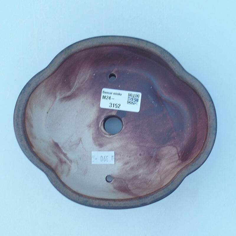 Ciotola bonsai in ceramica 17,5 x 15 x 5,5 cm, marrone