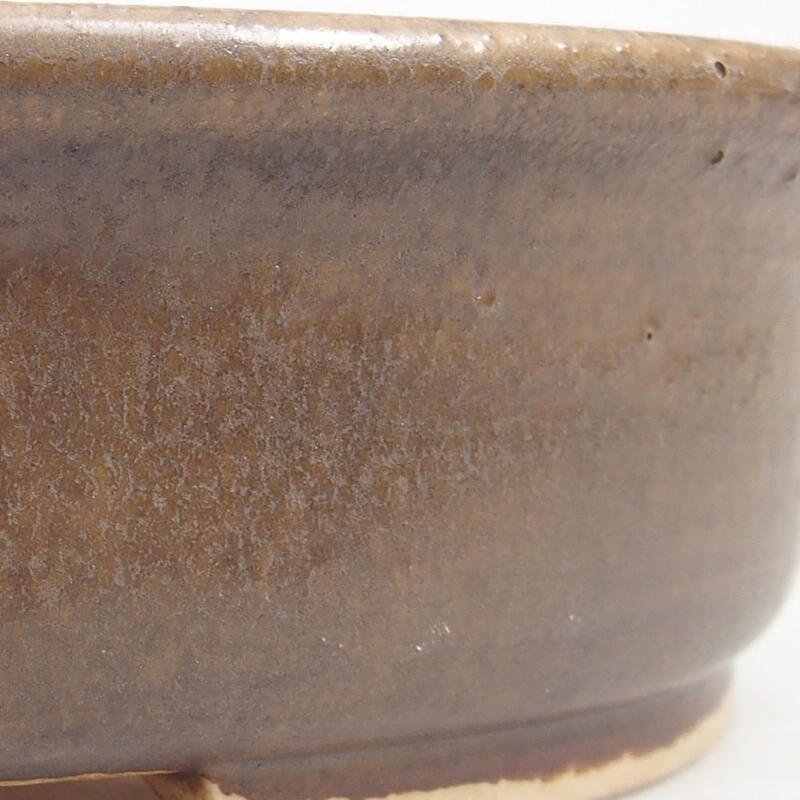 Ciotola per bonsai in ceramica 17,5 x 16 x 4,5 cm, marrone