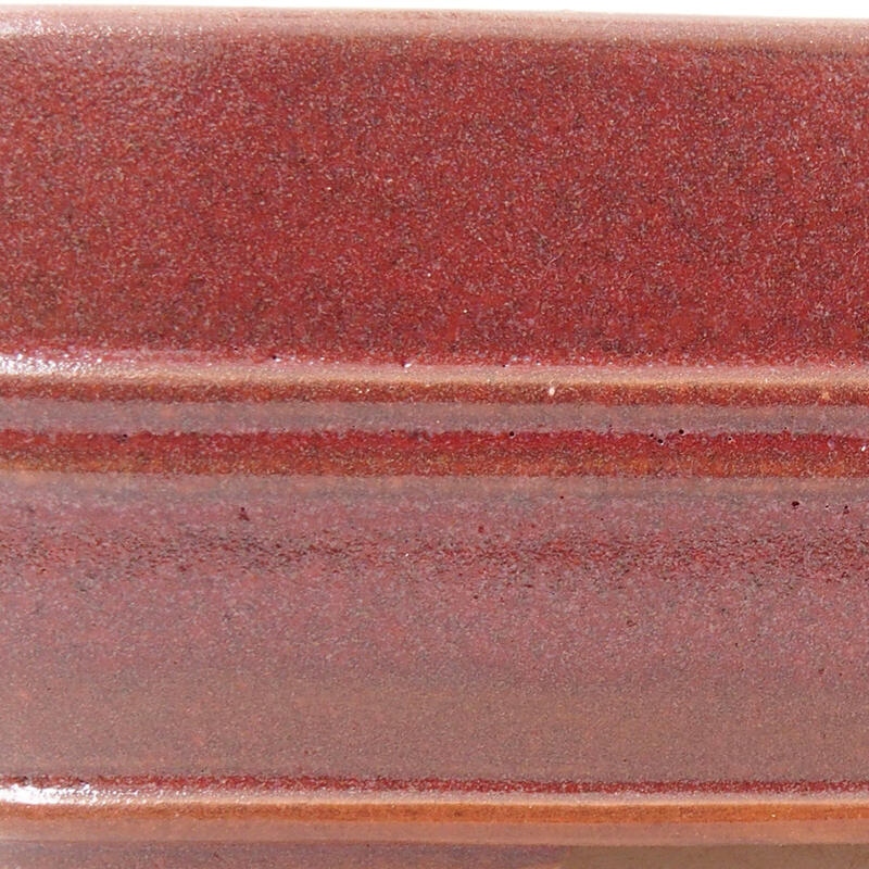 Ciotola bonsai in ceramica 17 x 12,5 x 5,5 cm, bordeaux