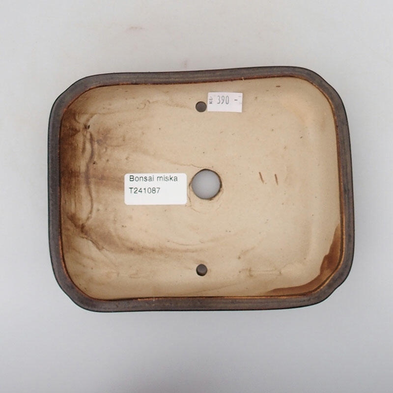 Ciotola bonsai in ceramica 17 x 13 x 4,5 cm, marrone