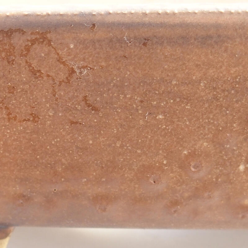 Ciotola bonsai in ceramica 17 x 14 x 4,5 cm, marrone