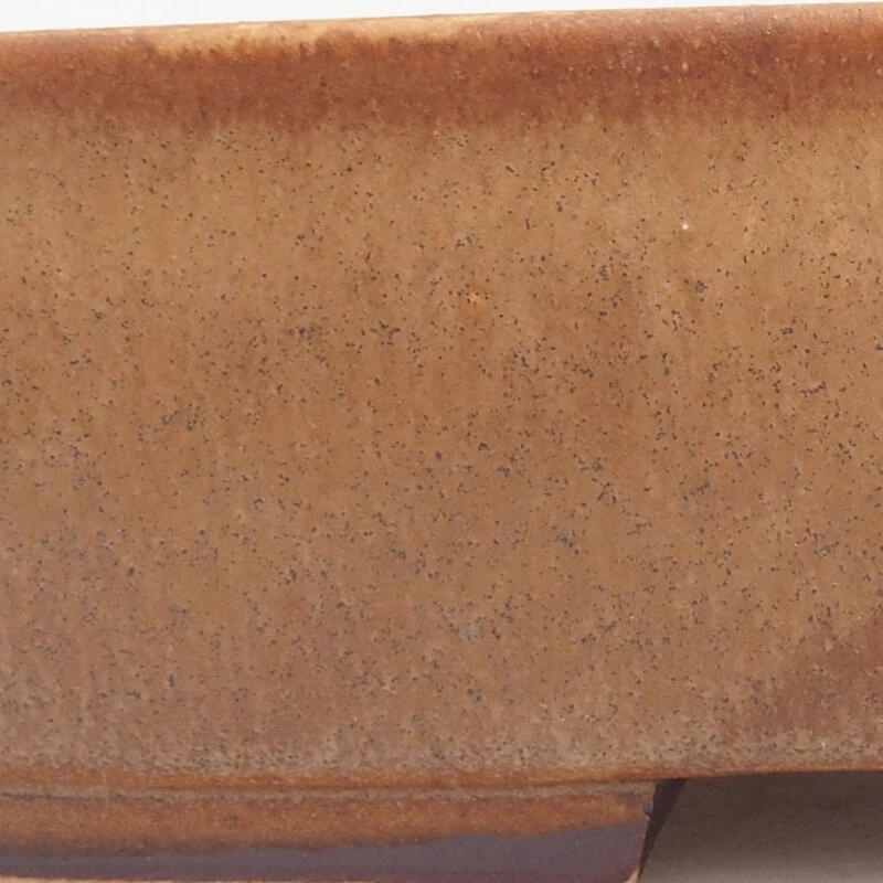 Ciotola per bonsai in ceramica 18 x 14,5 x 4,5 cm, marrone