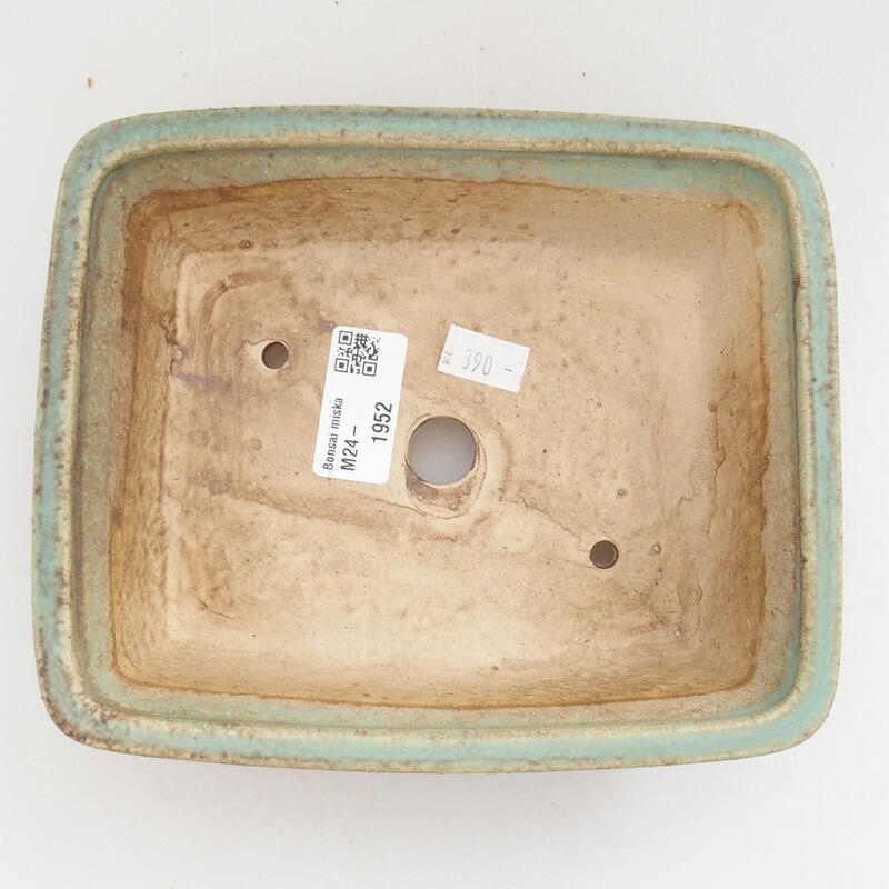 Ciotola bonsai in ceramica 18 x 14 x 5,5 cm, verde