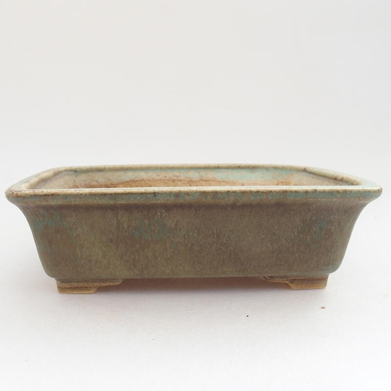 Ciotola bonsai in ceramica 18 x 14 x 5,5 cm, verde