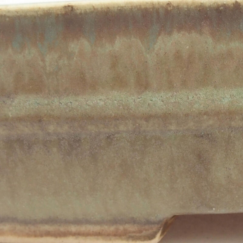 Ciotola per bonsai in ceramica 18 x 15 x 4,5 cm, verde