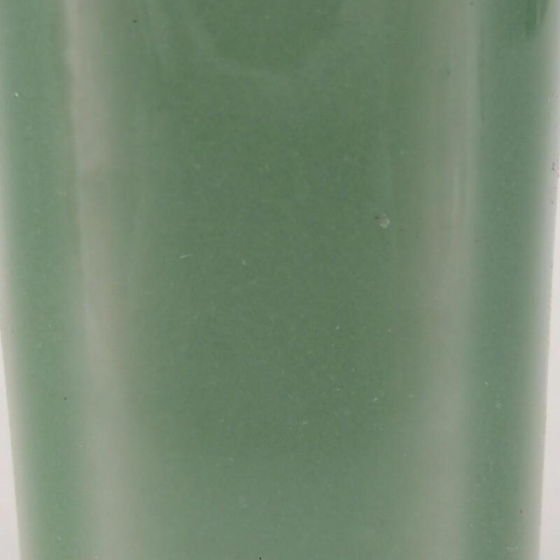 Vaso da bonsai in ceramica 2,5 x 2,5 x 4,5 cm, colore verde