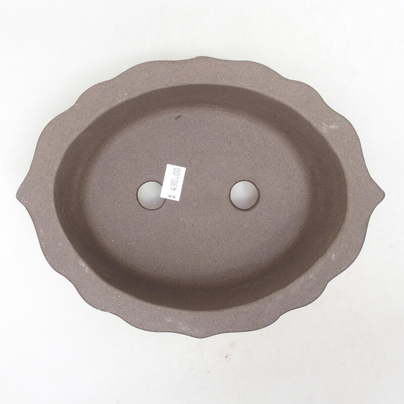 Ciotola per bonsai in ceramica 21 x 16 x 7 cm, marrone