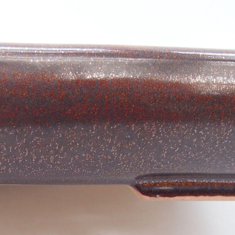 Ciotola per bonsai in ceramica 23,5 x 17 x 4 cm, marrone