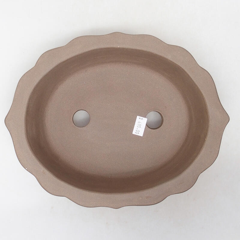 Ciotola per bonsai in ceramica 24 x 19 x 7,5 cm, marrone