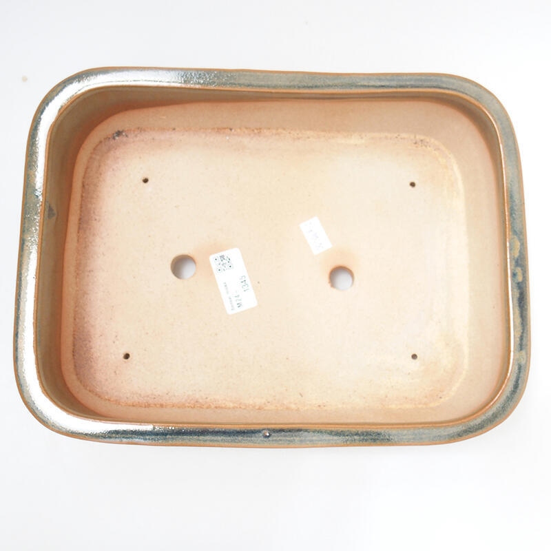 Ciotola per bonsai in ceramica 28 x 21 x 7,5 cm, marrone