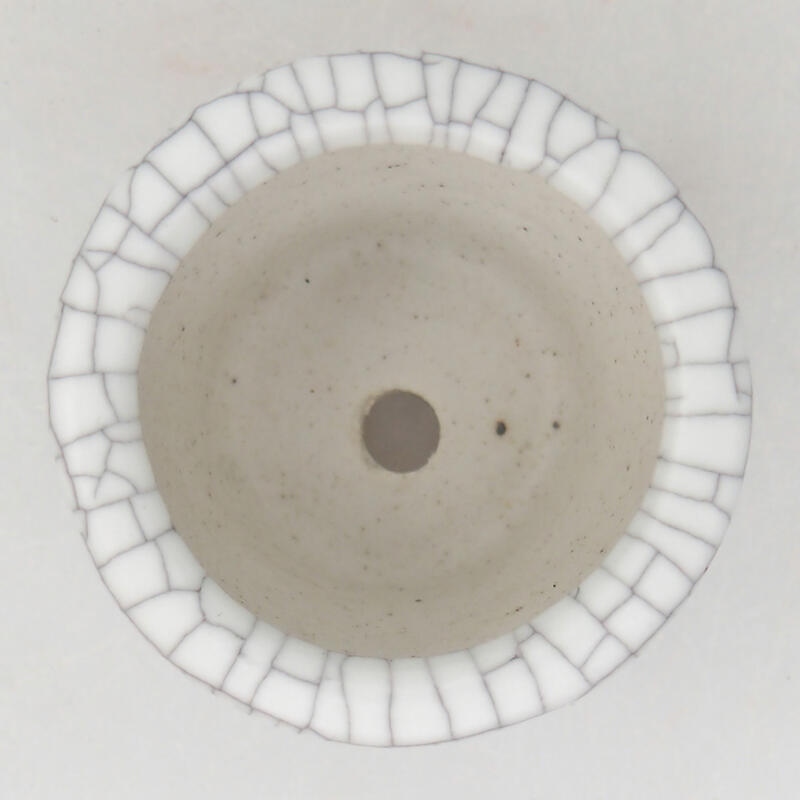 Ciotola bonsai in ceramica 3,5 x 3,5 x 2,5 cm, colore raku