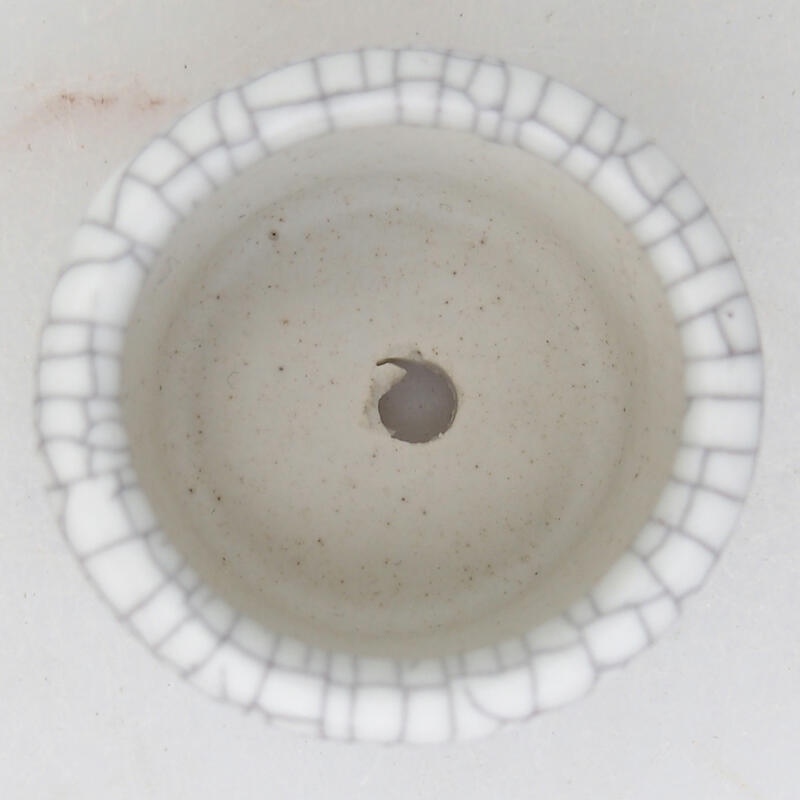 Ciotola bonsai in ceramica 3,5 x 3,5 x 2,5 cm, colore raku