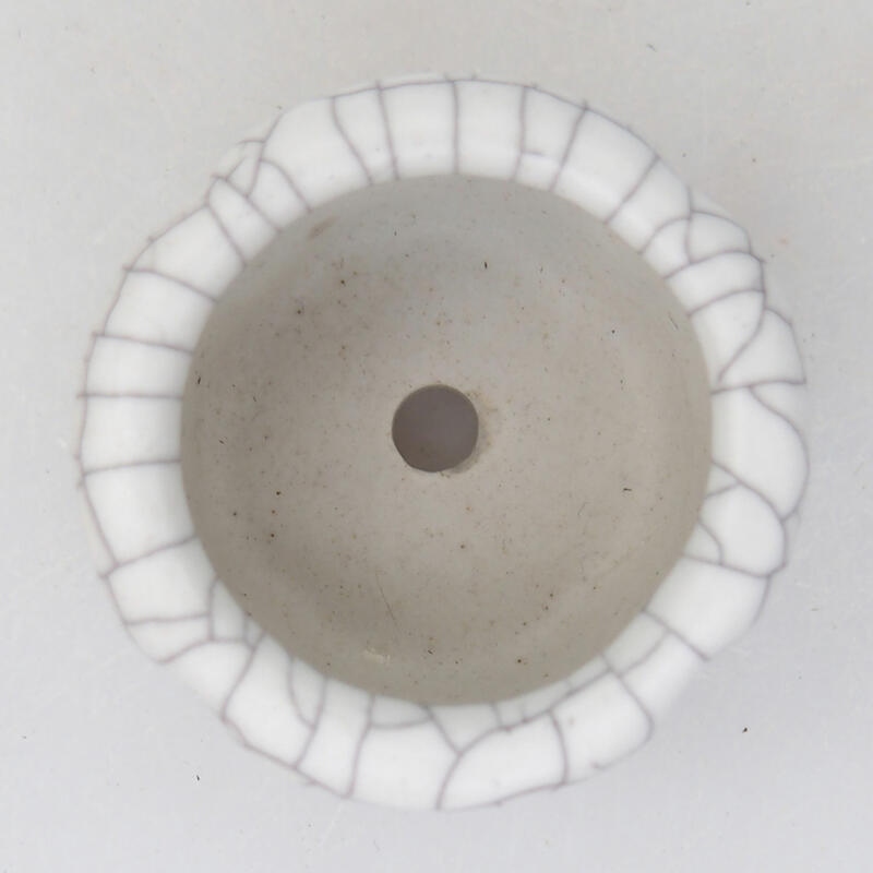 Ciotola bonsai in ceramica 3,5 x 3,5 x 2,5 cm, colore raku