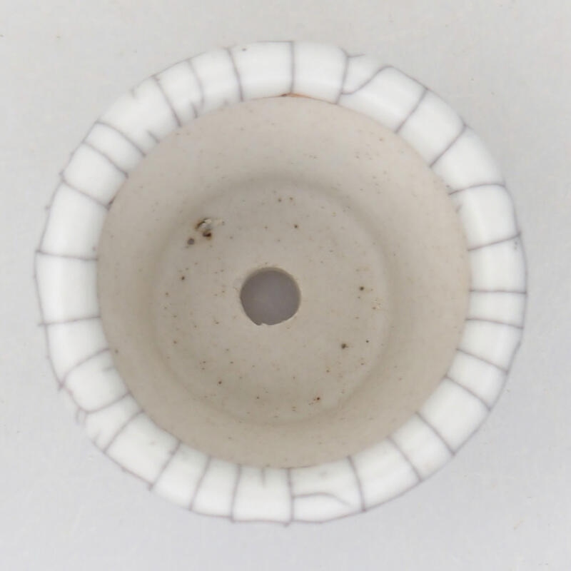 Ciotola bonsai in ceramica 3,5 x 3,5 x 2,5 cm, colore raku