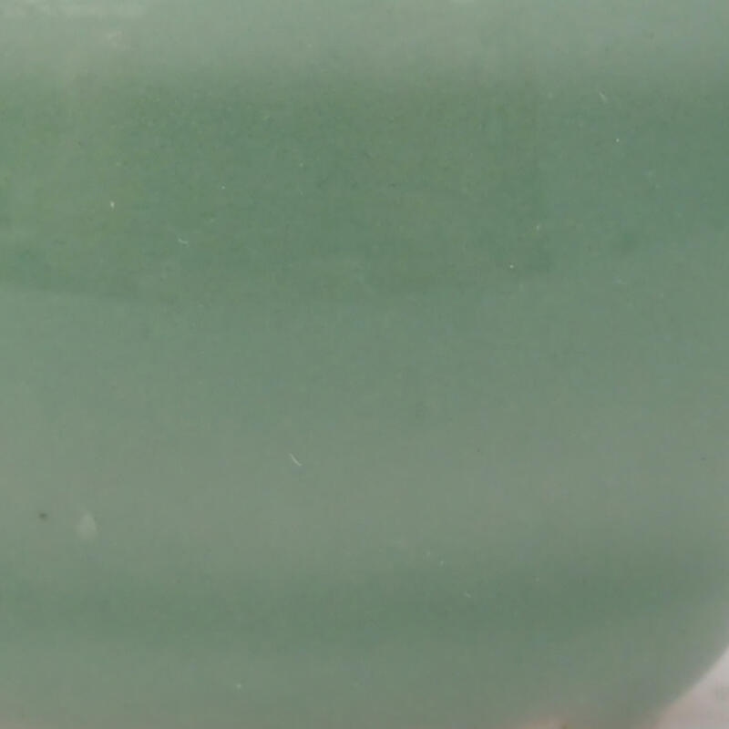 Ciotola bonsai in ceramica 3,5 x 3,5 x 2,5 cm, verde