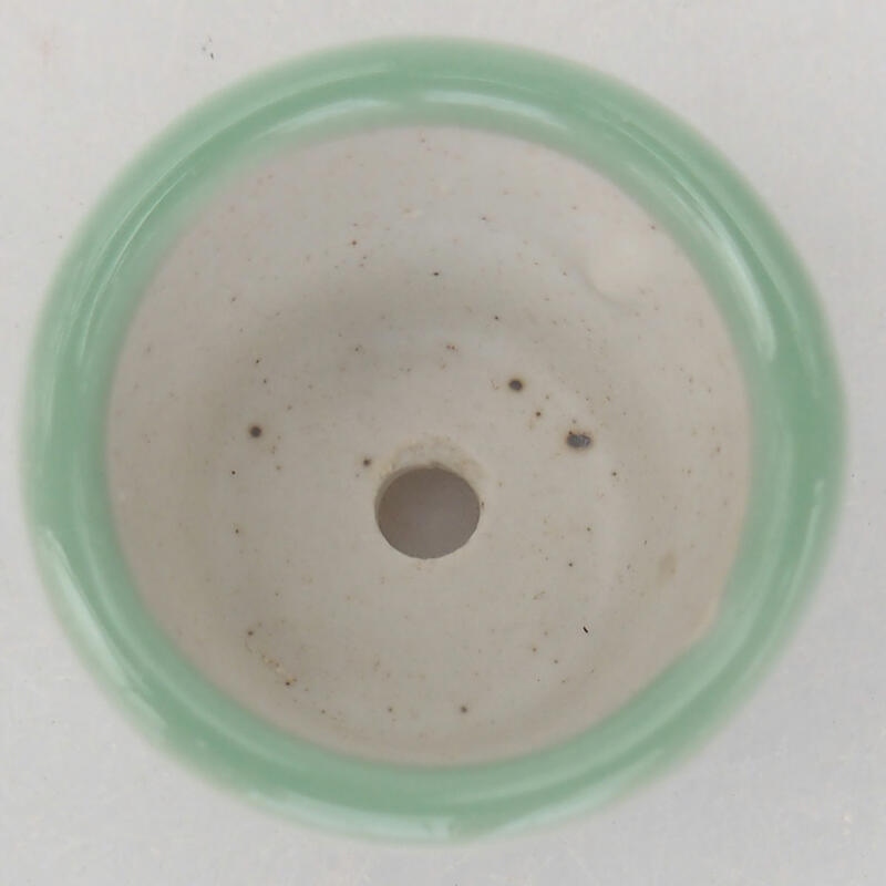 Ciotola bonsai in ceramica 3,5 x 3,5 x 2,5 cm, verde