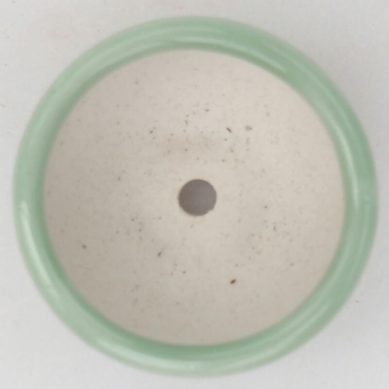 Ciotola per bonsai in ceramica 4,5 x 4,5 x 2 cm, verde