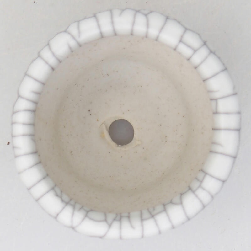 Ciotola bonsai in ceramica 4 x 4 x 2 cm, colore raku