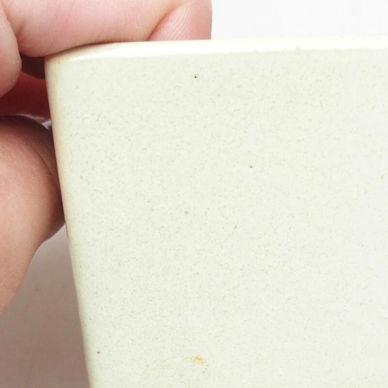 Ciotola per bonsai in ceramica 5,5 x 5,5 x 6 cm, giallo