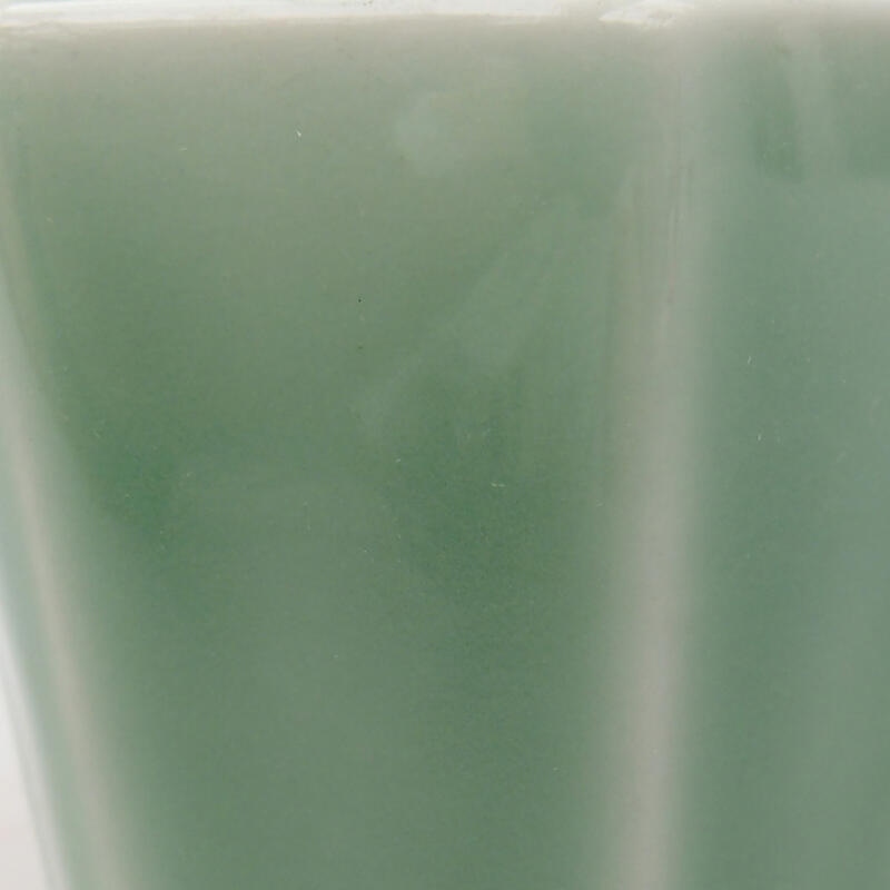 Ciotola per bonsai in ceramica 5,5 x 5 x 5 cm, verde