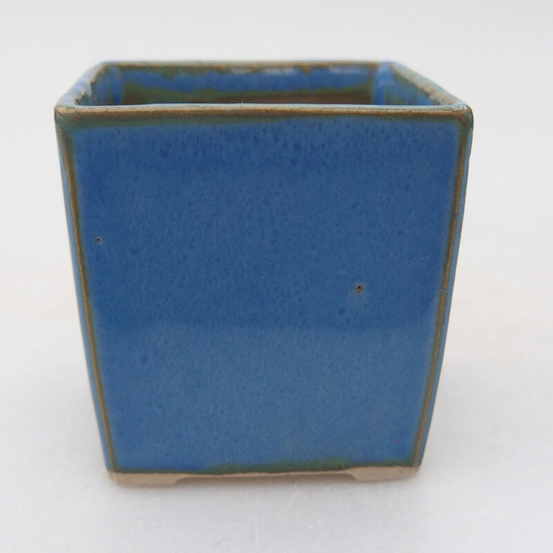 Ciotola bonsai in ceramica 5 x 5 x 5 cm, colore blu