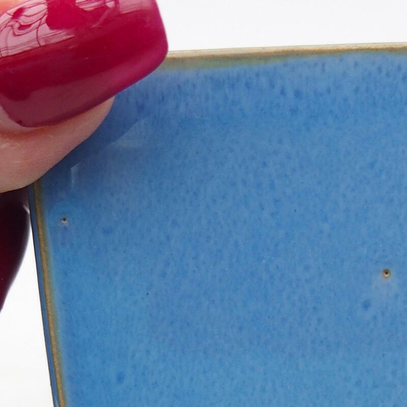 Ciotola bonsai in ceramica 5 x 5 x 5 cm, colore blu