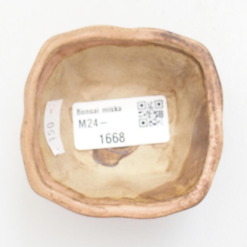 Ciotola bonsai in ceramica 6,5 x 6,5 x 3,5 cm, rosa