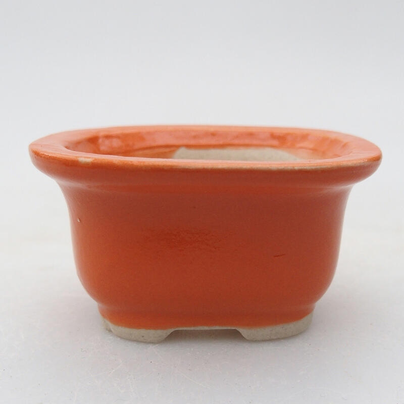 Ciotola bonsai in ceramica 6 x 5 x 3 cm, arancione
