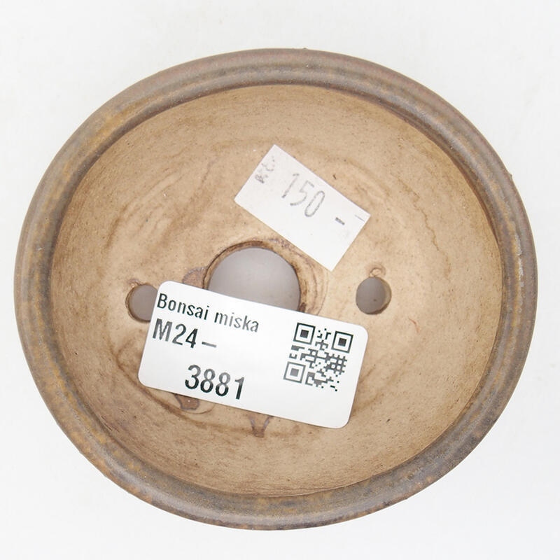 Ciotola per bonsai in ceramica 7,5 x 7 x 4 cm, marrone