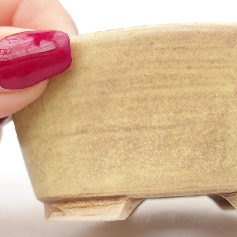 Ciotola per bonsai in ceramica 7,5 x 7 x 4 cm, verde