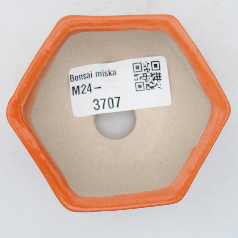 Ciotola bonsai in ceramica 7 x 6 x 3 cm, arancione