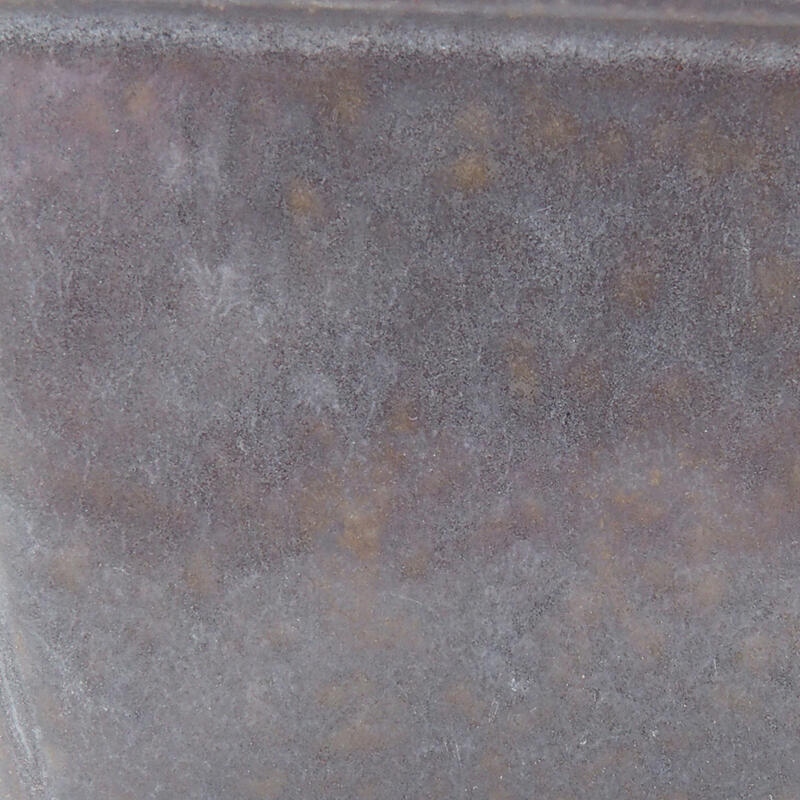 Ciotola bonsai in ceramica 8,5 x 8,5 x 5,5 cm, colore metallo