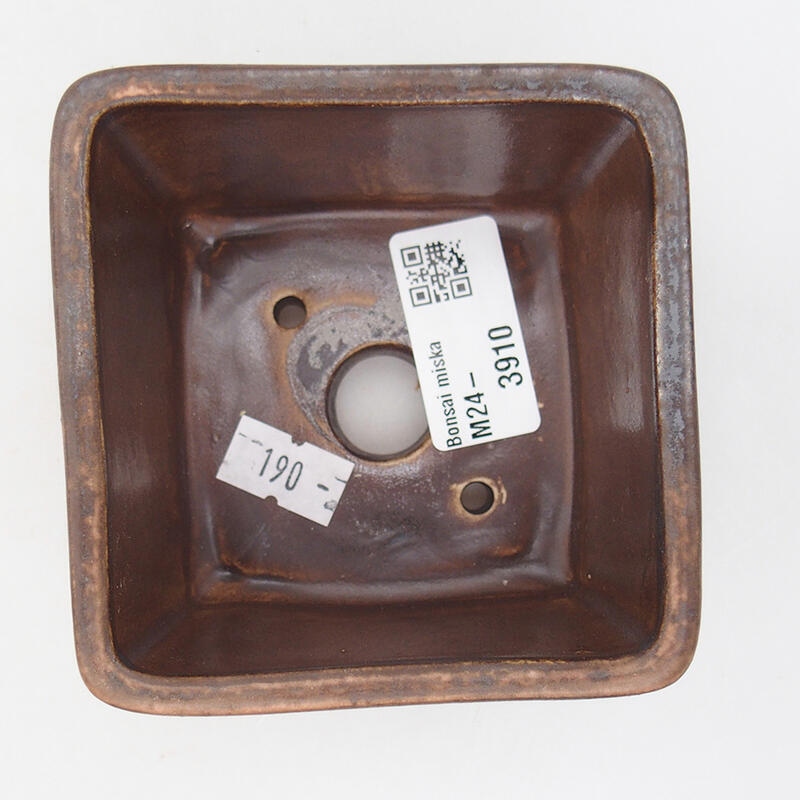 Ciotola bonsai in ceramica 8,5 x 8,5 x 5,5 cm, rosa