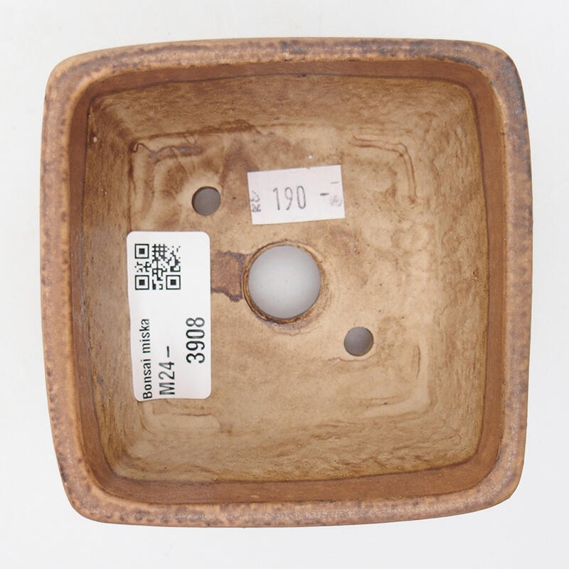 Ciotola bonsai in ceramica 8,5 x 8,5 x 5,5 cm, rosa