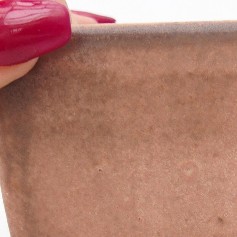 Ciotola bonsai in ceramica 8,5 x 8,5 x 5,5 cm, rosa