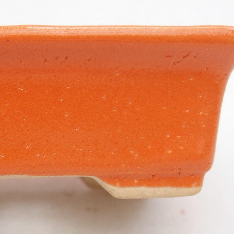 Ciotola per bonsai in ceramica 8 x 6 x 2,5 cm, arancione