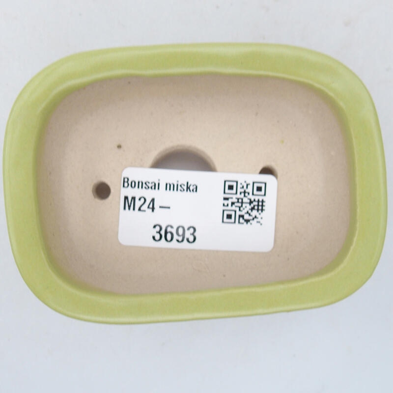 Ciotola bonsai in ceramica 8 x 6 x 3 cm, verde