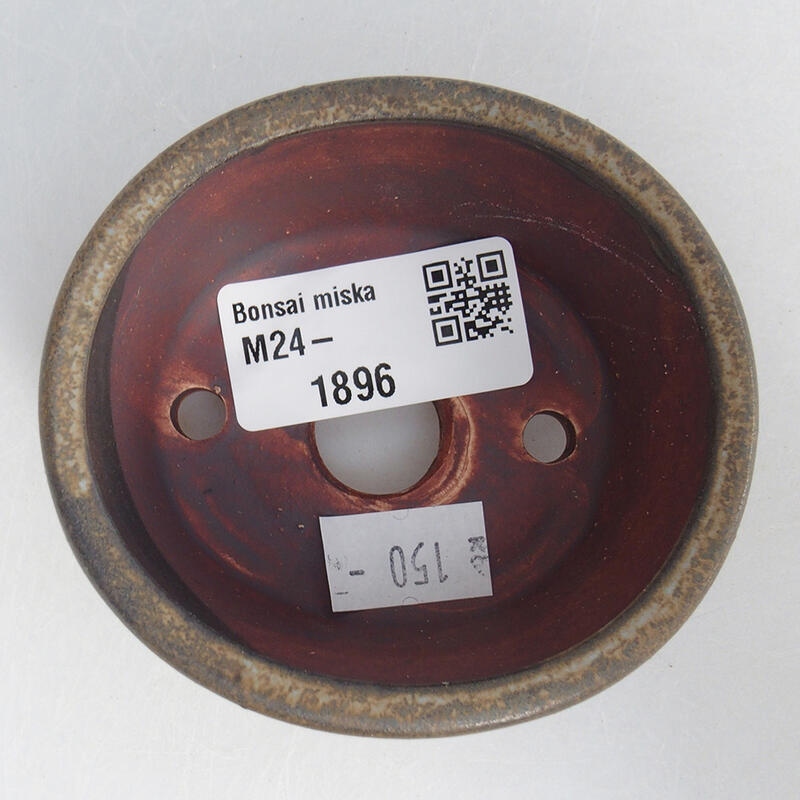 Ciotola per bonsai in ceramica 8 x 7 x 3,5 cm, marrone