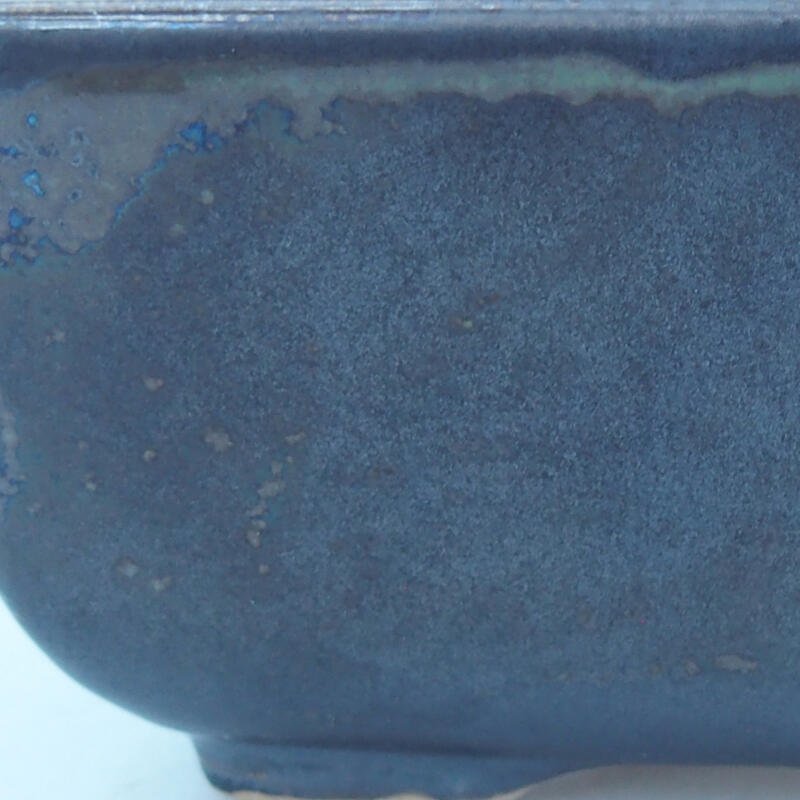 Ciotola bonsai in ceramica 8 x 7 x 3 cm, colore metallo