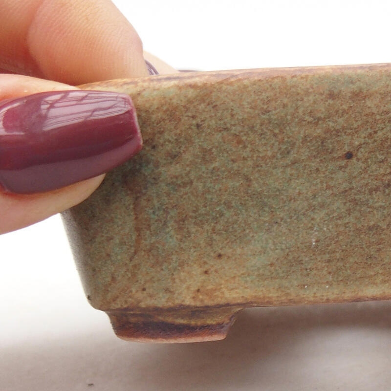 Ciotola bonsai in ceramica 8 x 7 x 3 cm, verde