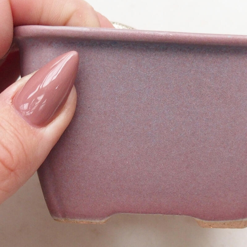 Ciotola bonsai in ceramica 8 x 8 x 5,5 cm, rosa